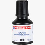 edding T 25 Nachfülltinte für Permanentmarker schwarz, 30 ml (Art.-Nr.: 4-T25001)