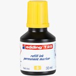 edding T 25 Nachfülltinte für Permanentmarker gelb, 30 ml (Art.-Nr.: 4-T25005)