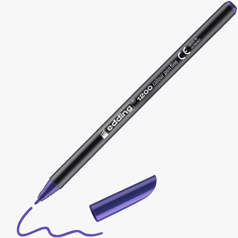 edding 1200 Fasermaler violett, Rundspitze 1 mm (Art.-Nr.: 4-1200008)