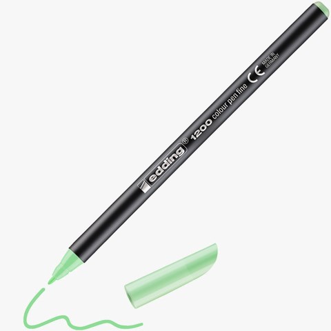 edding 1200 Fasermaler pastell apfelsorbet, Rundspitze 1 mm (Art.-Nr.: 4-1200089)
