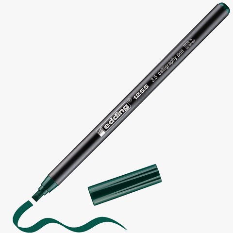 edding 1255 Kalligrafiestift flaschengrün, Kalligrafie Spitze 3,5 mm (Art.-Nr.: 4-125535-025)