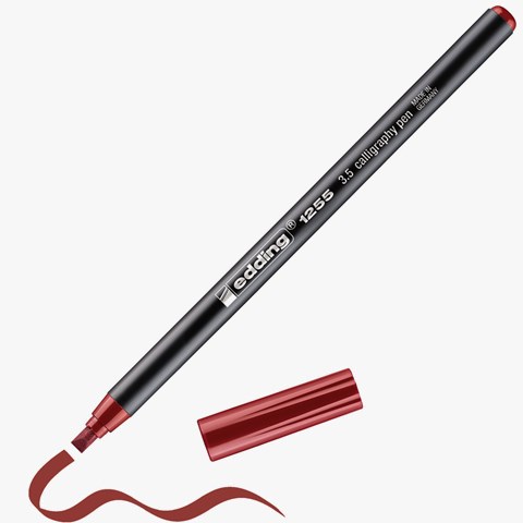 edding 1255 Kalligrafiestift karmesin, Kalligrafie Spitze 3,5 mm (Art.-Nr.: 4-125535-046)