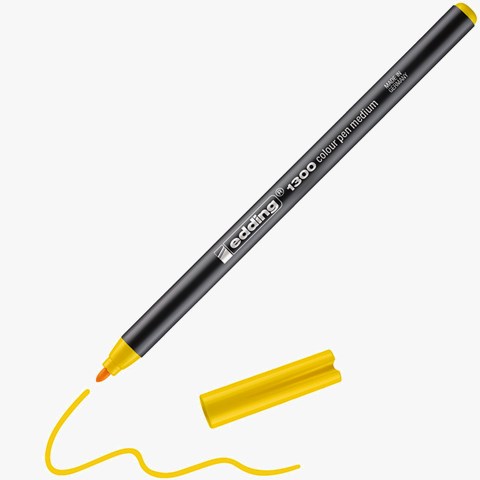 edding 1300 Fasermaler gelb, Rundspitze 2 mm (Art.-Nr.: 4-1300005)