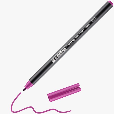 edding 1300 Fasermaler blassviolett, Rundspitze 2 mm (Art.-Nr.: 4-1300031)