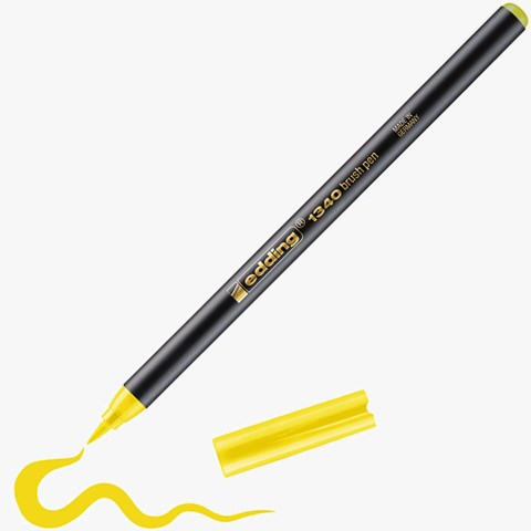 edding 1340 Pinselstift gelb, Pinselspitze 1-3 mm (Art.-Nr.: 4-1340005)
