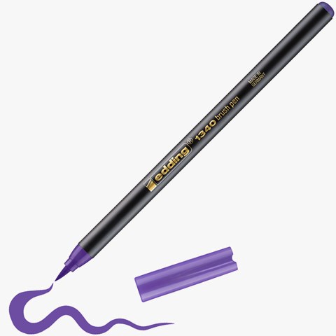 edding 1340 Pinselstift violett, Pinselspitze 1-3 mm (Art.-Nr.: 4-1340008)