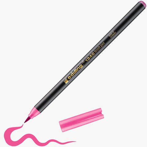 edding 1340 Pinselstift rosa, Pinselspitze 1-3 mm (Art.-Nr.: 4-1340009)