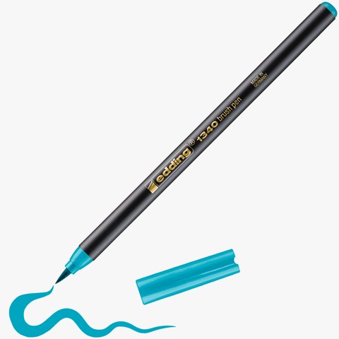 edding 1340 Pinselstift türkis, Pinselspitze 1-3 mm (Art.-Nr.: 4-1340014)