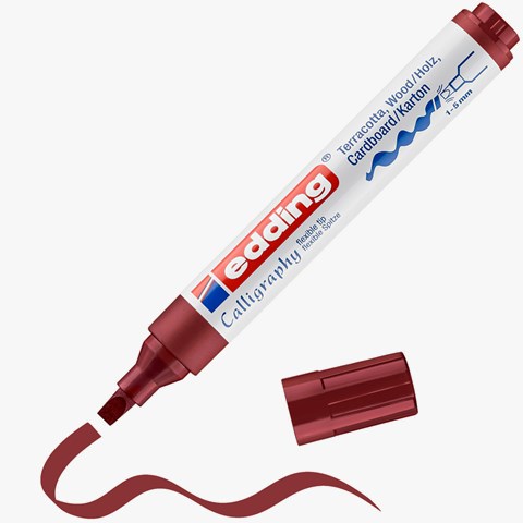 edding 1455 Kalligrafiemarker Karmesin, Spitze 1-5 mm (Art.-Nr.: 4-1455046)