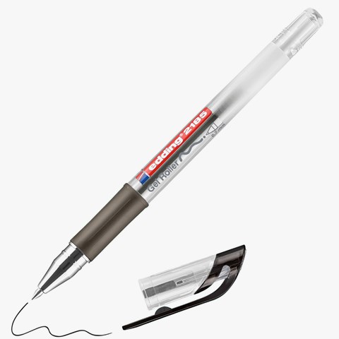 edding 2185 Gelroller schwarz, Rollerspitze 0,7 mm (Art.-Nr.: 4-2185001)