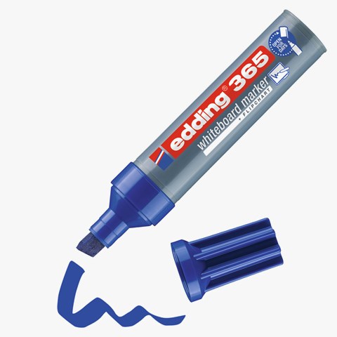 edding 365 Whiteboardmarker blau, Keilspitze 2-7 mm (Art.-Nr.: 4-365003)