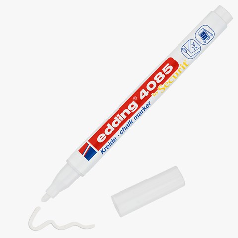 edding 4085 Kreidemarker weiß, Rundspitze 1-2 mm (Art.-Nr.: 4-4085049)