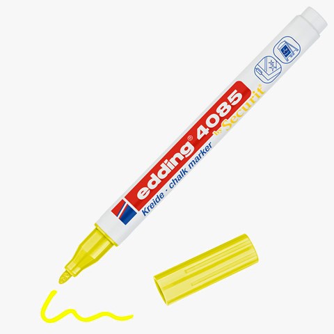 edding 4085 Kreidemarker neongelb, Rundspitze 1-2 mm (Art.-Nr.: 4-4085065)