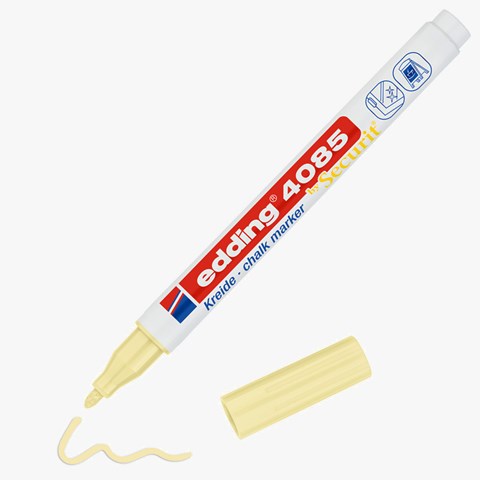 edding 4085 Kreidemarker pastellgelb, Rundspitze 1-2 mm (Art.-Nr.: 4-4085135)