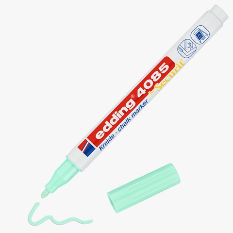 edding 4085 Kreidemarker pastellgrün, Rundspitze 1-2 mm (Art.-Nr.: 4-4085137)