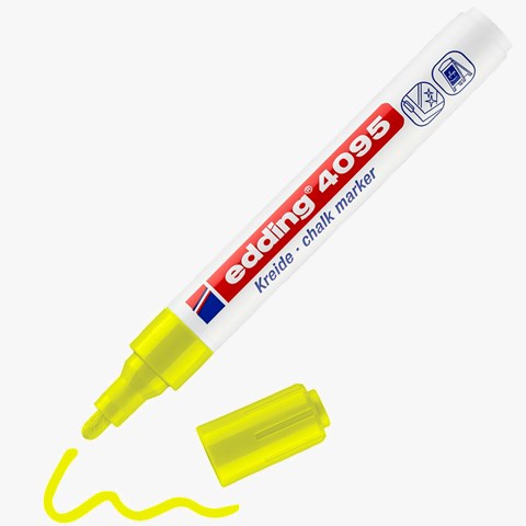 edding 4095 Kreidemarker neongelb, Rundspitze 2-3 mm (Art.-Nr.: 4-4095065)