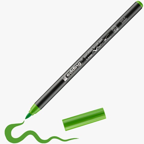 edding 4200 Porzellanpinselstift hellgrün, Pinselspitze 1-4 mm (Art.-Nr.: 4-4200011)