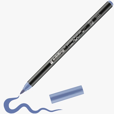 edding 4200 Porzellanpinselstift blauviolett, Pinselspitze 1-4 mm (Art.-Nr.: 4-4200330)
