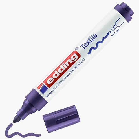 edding 4500 Textilmarker violett, Rundspitze 2-3 mm (Art.-Nr.: 4-4500008)