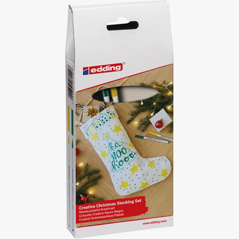 edding 4600 Textilmarker Set Nikolaus grün-gelb (Art.-Nr.: 4-4600-2-4-5)