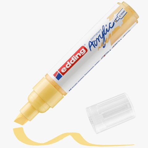 edding 5000 Acrylmarker breit pastellgelb, Keilspitze 5-10 mm (Art.-Nr.: 4-5000915)
