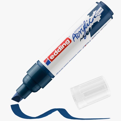 edding 5000 Acrylmarker breit elegant nachtblau, Keilspitze 5-10 mm (Art.-Nr.: 4-5000933)