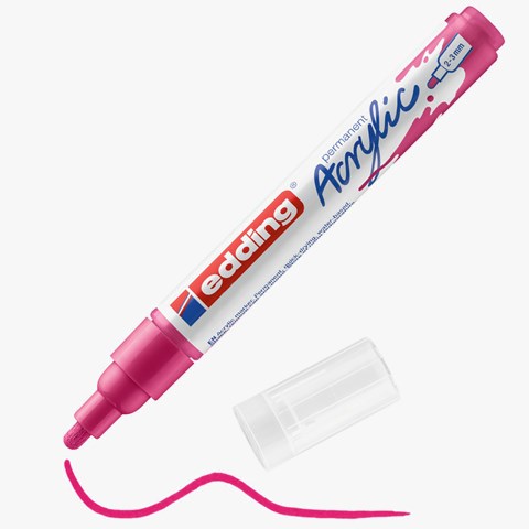 edding 5100 Acrylmarker medium telemagenta, Rundspitze 2-3 mm (Art.-Nr.: 4-5100909)