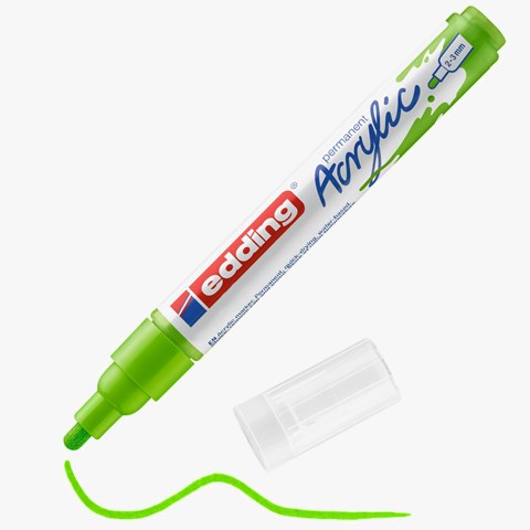 edding 5100 Acrylmarker medium gelbgrün, Rundspitze 2-3 mm (Art.-Nr.: 4-5100927)