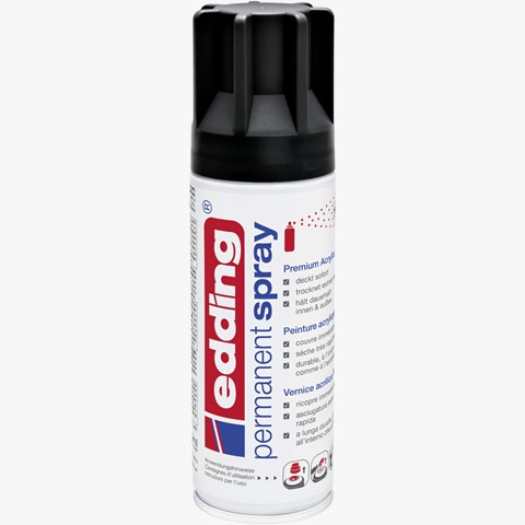 edding 5200 Permanentspray tiefschwarz matt (Art.-Nr.: 4-5200901)