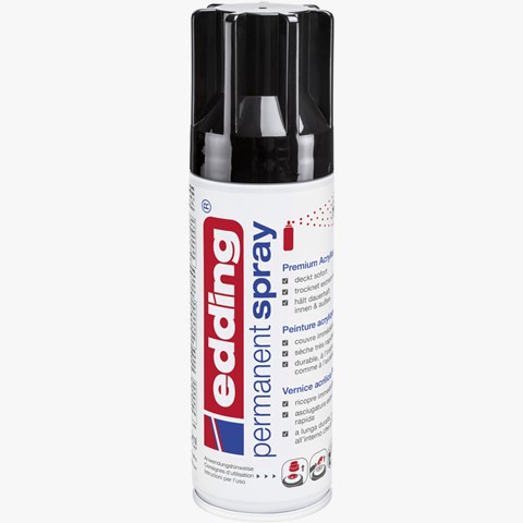 edding 5200 Permanentspray tiefschwarz glänzend (Art.-Nr.: 4-5200951)
