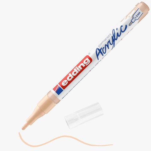 edding 5300 Acrylmarker fein warmbeige, Rundspitze 1-2 mm (Art.-Nr.: 4-5300255)