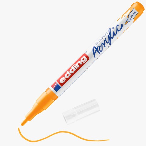 edding 5300 Acrylmarker fein sonnengelb, Rundspitze 1-2 mm (Art.-Nr.: 4-5300906)