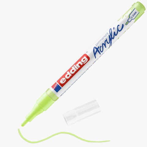edding 5300 Acrylmarker fein pastellgrün, Rundspitze 1-2 mm (Art.-Nr.: 4-5300917)