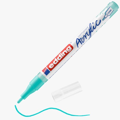 edding 5300 Acrylmarker fein opulent türkis, Rundspitze 1-2 mm (Art.-Nr.: 4-5300934)