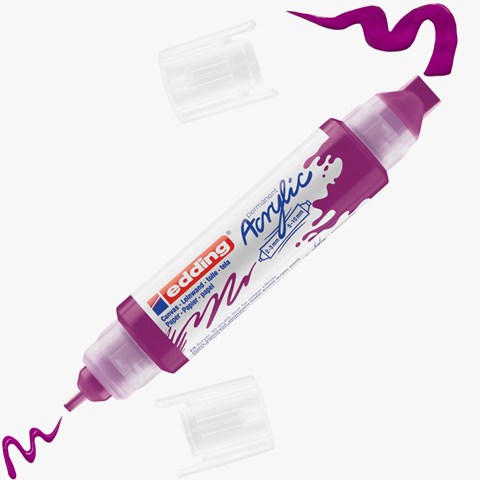 edding 5400 Acryl 3D Double Liner beere, Tubenspitze 2-3 mm + 5-10 mm (Art.-Nr.: 4-5400910)