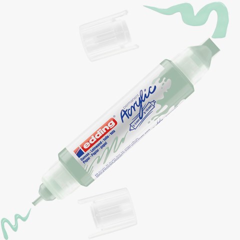 edding 5400 Acryl 3D Double Liner mild mint, Tubenspitze 2-3 mm + 5-10 mm (Art.-Nr.: 4-5400928)