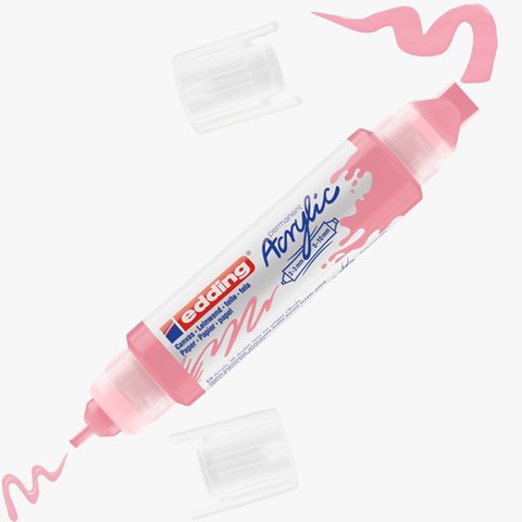 edding 5400 Acryl 3D Double Liner edel mauve, Tubenspitze 2-3 mm + 5-10 mm (Art.-Nr.: 4-5400935)