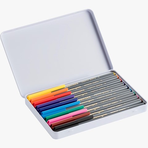 edding 55 Fineliner 10er Set sortiert, Kunststoffspitze 0,3 mm (Art.-Nr.: 4-55-10)