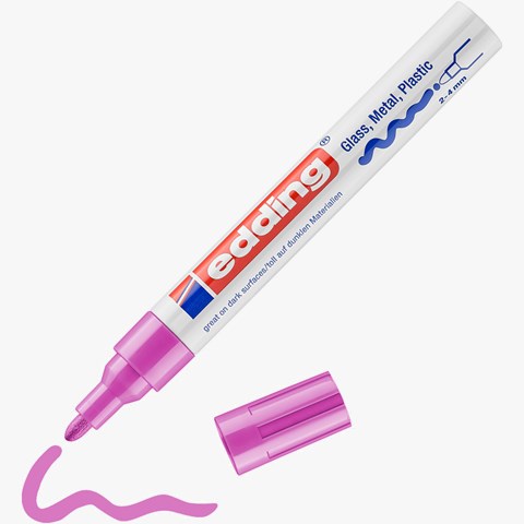 edding 750 creative Glanzlack-Marker rosa, Rundspitze 2-4 mm (Art.-Nr.: 4-750-9-009)