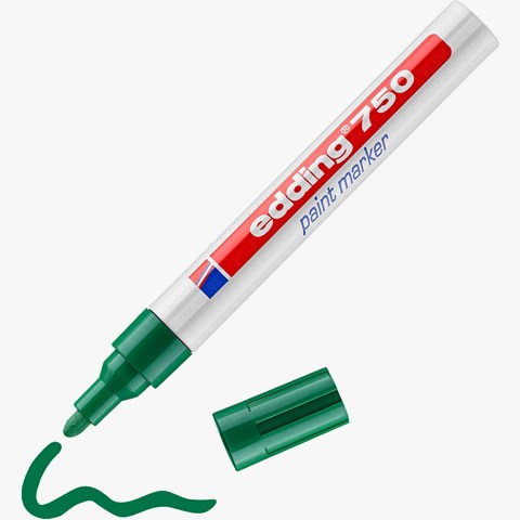 edding 750 Lackmarker grün, Rundspitze 2-4 mm (Art.-Nr.: 4-750004)