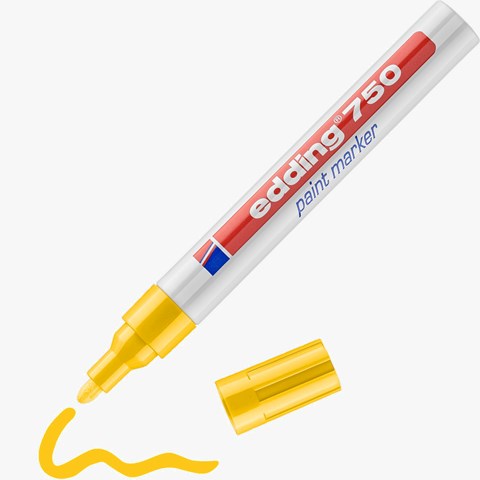 edding 750 Lackmarker gelb, Rundspitze 2-4 mm (Art.-Nr.: 4-750005)