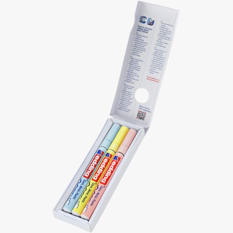 edding 751 creative Glanzlack-Marker 3er Set pastell, Rundspitze 1-2 mm (Art.-Nr.: 4-751-3-099)