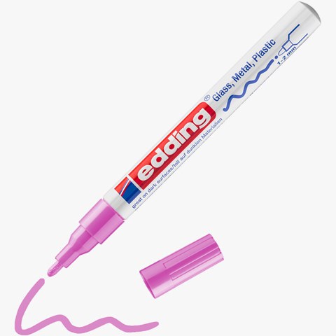 edding 751 creative Glanzlack-Marker rosa, Rundspitze 1-2 mm (Art.-Nr.: 4-751-9-009)