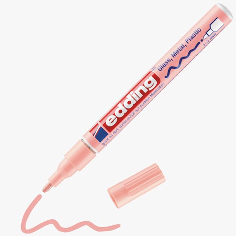 edding 751 creative Glanzlack-Marker pastellrosa, Rundspitze 1-2 mm (Art.-Nr.: 4-751-9-138)