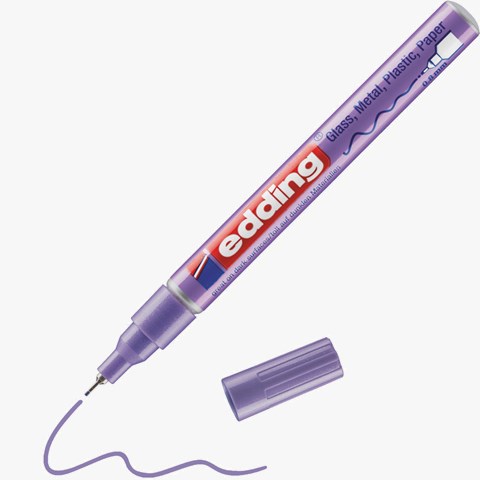 edding 780 creative Glanzlack-Marker violett-metallic, Rundspitze 0,8 mm (Art.-Nr.: 4-780-9-078)