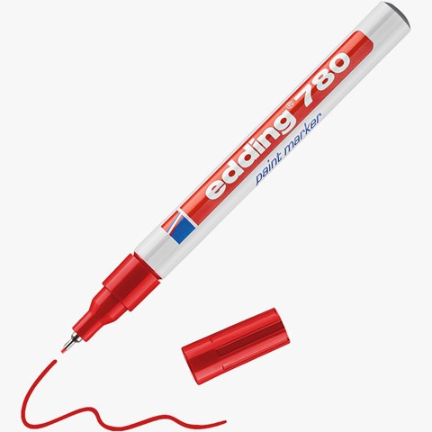 edding 780 Lackmarker rot, Rundspitze 0,8 mm (Art.-Nr.: 4-780002)