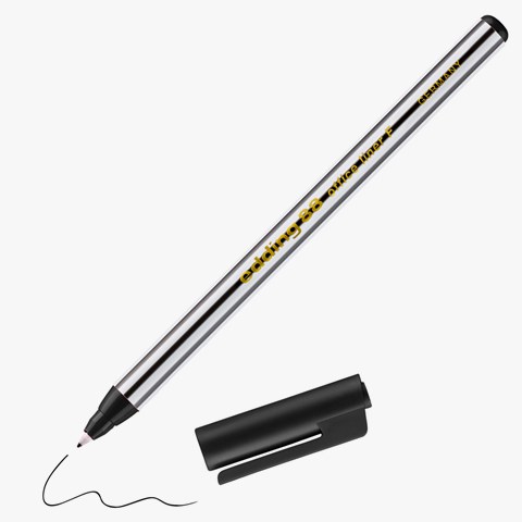 edding 88 F Office Fineliner F schwarz, Rundspitze 0,6 mm (Art.-Nr.: 4-88001)
