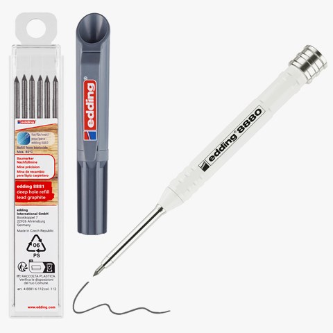 edding Tiefloch Baumarker Set graphit e-8880+8881 (Art.-Nr.: 4-8880-8881)