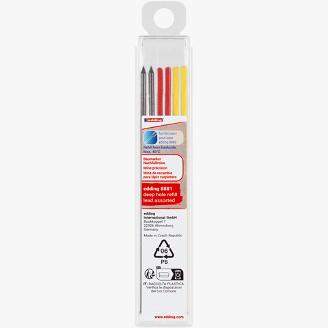 edding 8881 Baumarker Nachfüllmine sortiert 6er-Set (Art.-Nr.: 4-8881-6999)
