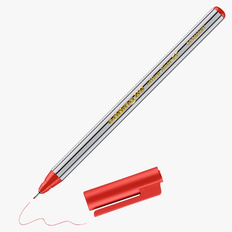edding 89 EF Office Fineliner EF rot, Kunststoffspitze 0,3 mm (Art.-Nr.: 4-89002)